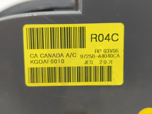 2014-2016 Kia Rondo Climate Control Module Temperature AC/Heater Replacement P/N:97250-A4040CA Fits 2014 2015 2016 OEM Used Auto Parts