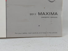 2011 Nissan Maxima Owners Manual Book Guide OEM Used Auto Parts