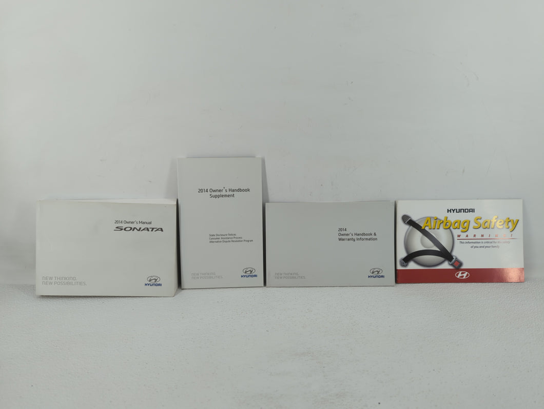 2014 Hyundai Sonata Owners Manual Book Guide OEM Used Auto Parts