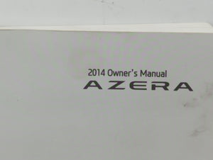 2014 Hyundai Azera Owners Manual Book Guide OEM Used Auto Parts