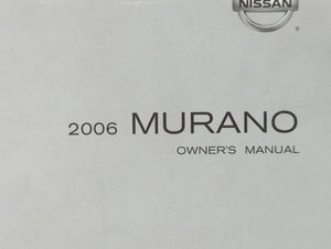 2006 Nissan Murano Owners Manual Book Guide OEM Used Auto Parts