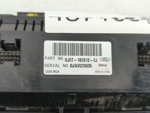 2018-2019 Ford Escape Climate Control Module Temperature AC/Heater Replacement P/N:GJ5T-18C612-CJ GJ5T-18C612-CH Fits 2018 2019 OEM Used Auto Parts