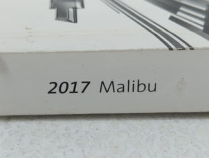 2017 Chevrolet Malibu Owners Manual Book Guide OEM Used Auto Parts