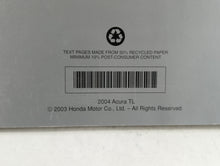 2004 Acura Tl Owners Manual Book Guide OEM Used Auto Parts