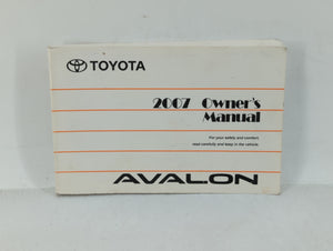 2007 Toyota Avalon Owners Manual Book Guide OEM Used Auto Parts