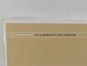 2007 Subaru Legacy Owners Manual Book Guide OEM Used Auto Parts