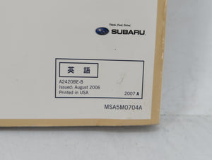 2007 Subaru Legacy Owners Manual Book Guide OEM Used Auto Parts