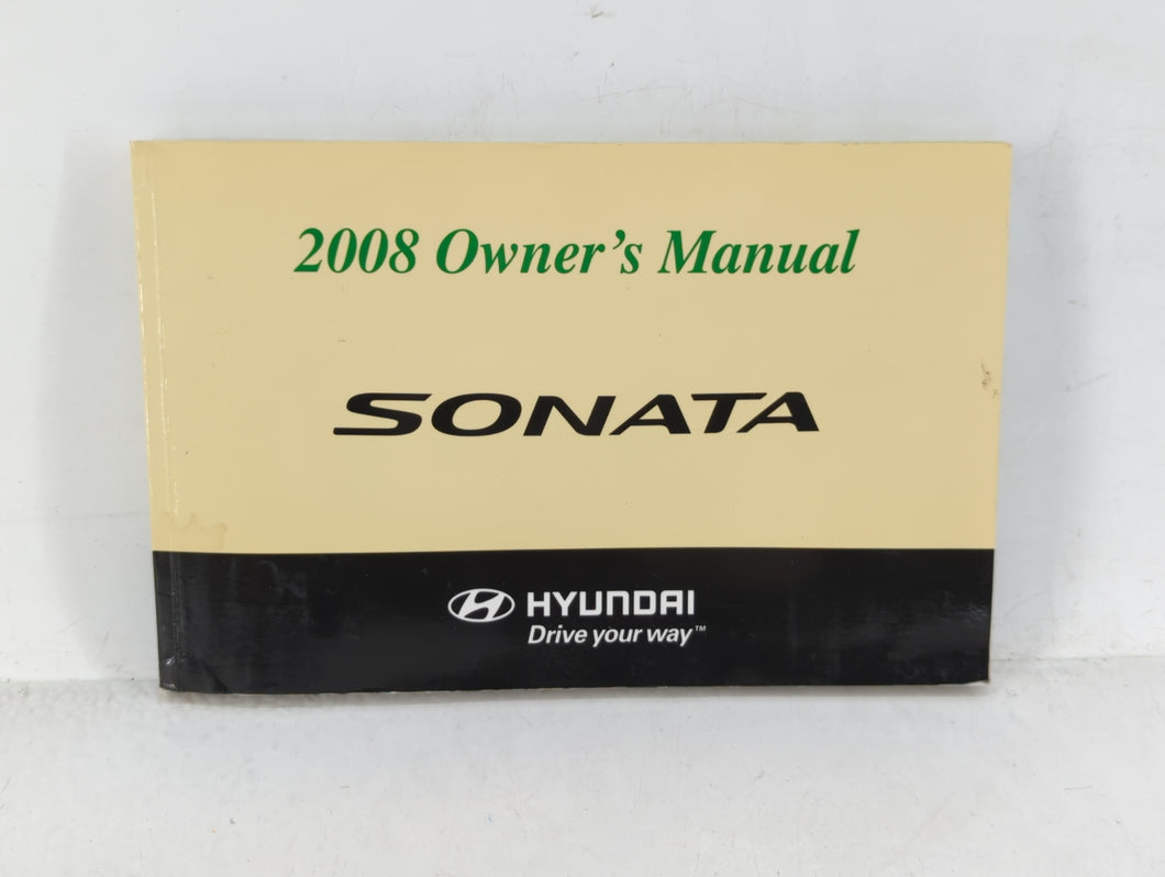 2008 Hyundai Sonata Owners Manual Book Guide OEM Used Auto Parts