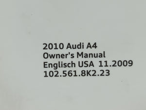 2010 Audi A4 Owners Manual Book Guide OEM Used Auto Parts