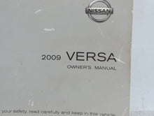 2009 Nissan Versa Owners Manual Book Guide OEM Used Auto Parts