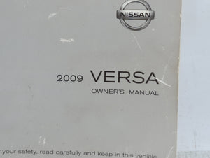 2009 Nissan Versa Owners Manual Book Guide OEM Used Auto Parts