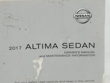 2017 Nissan Altima Owners Manual Book Guide OEM Used Auto Parts