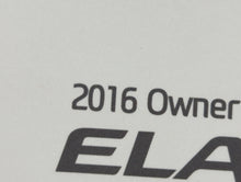 2016 Hyundai Elantra Owners Manual Book Guide OEM Used Auto Parts