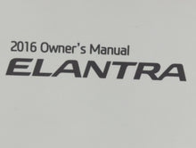 2016 Hyundai Elantra Owners Manual Book Guide OEM Used Auto Parts