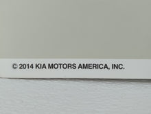 2014 Kia Optima Owners Manual Book Guide OEM Used Auto Parts