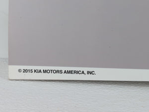 2016 Kia Optima Owners Manual Book Guide OEM Used Auto Parts