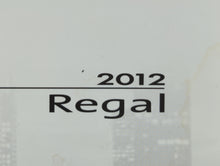 2012 Buick Regal Owners Manual Book Guide OEM Used Auto Parts