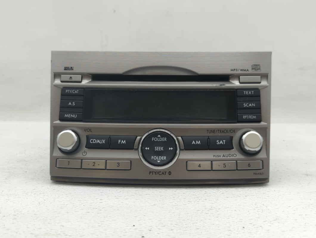 2010-2012 Subaru Legacy Radio AM FM Cd Player Receiver Replacement P/N:86201AJ65A 86201AJ64A Fits 2010 2011 2012 OEM Used Auto Parts