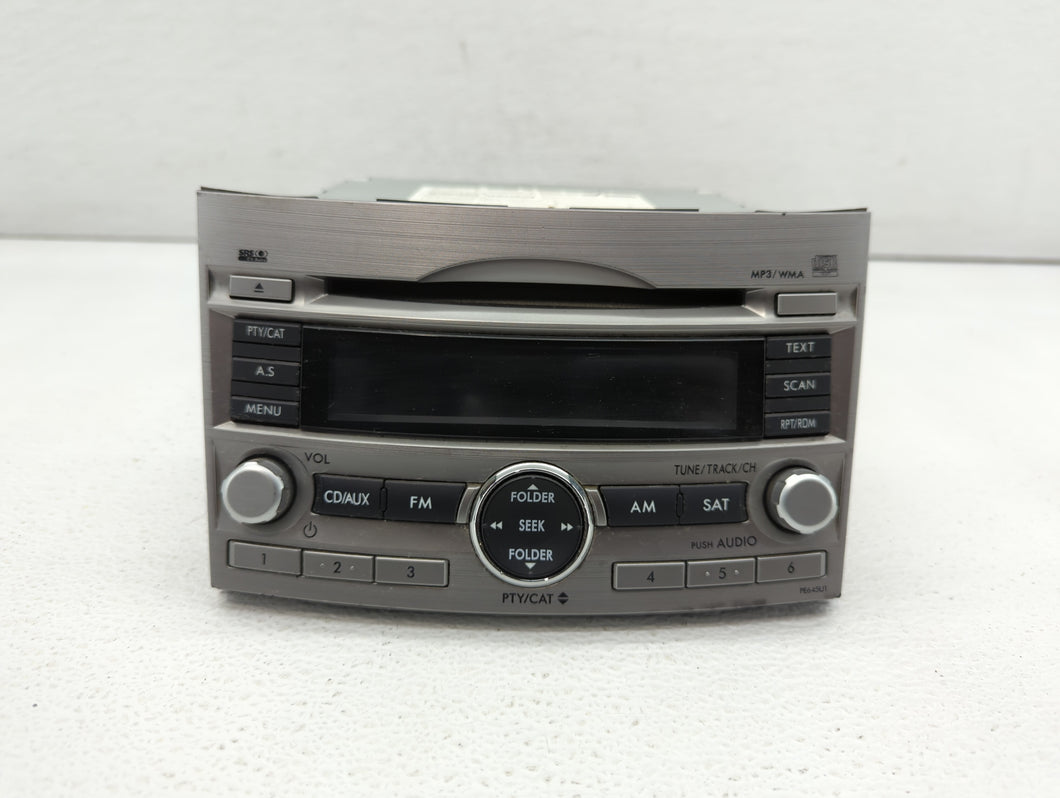 2010-2012 Subaru Legacy Radio AM FM Cd Player Receiver Replacement P/N:86201AJ61A 86201AJ62A Fits 2010 2011 2012 OEM Used Auto Parts