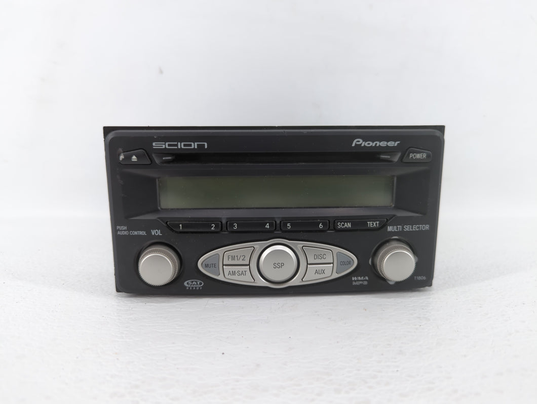 2006-2007 Scion Tc Radio AM FM Cd Player Receiver Replacement P/N:08600-21802 08600-21801 Fits 2006 2007 OEM Used Auto Parts