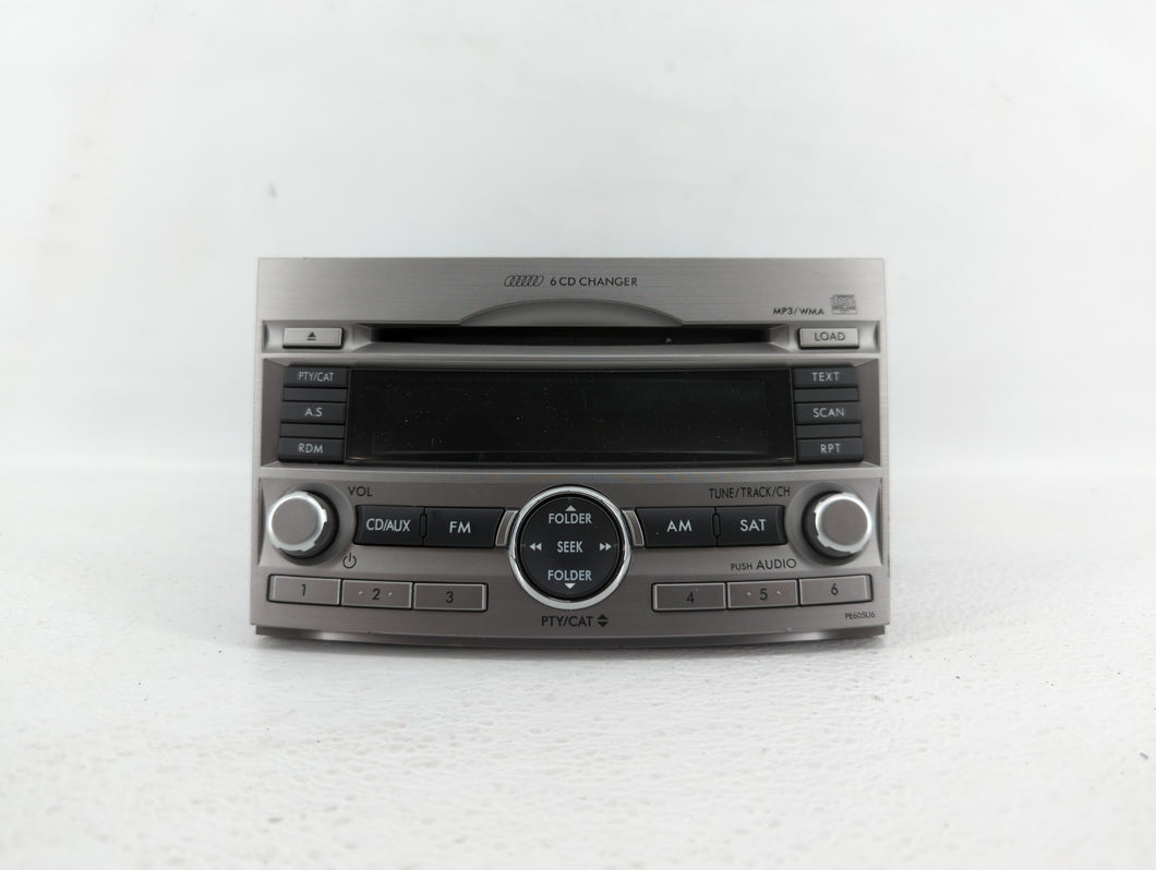 2010-2012 Subaru Legacy Radio AM FM Cd Player Receiver Replacement P/N:86201AJ61A 86201AJ62A Fits 2010 2011 2012 OEM Used Auto Parts