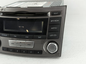 2012-2014 Subaru Legacy Radio AM FM Cd Player Receiver Replacement P/N:86201AJ66A 86201AJ61A Fits 2012 2013 2014 OEM Used Auto Parts