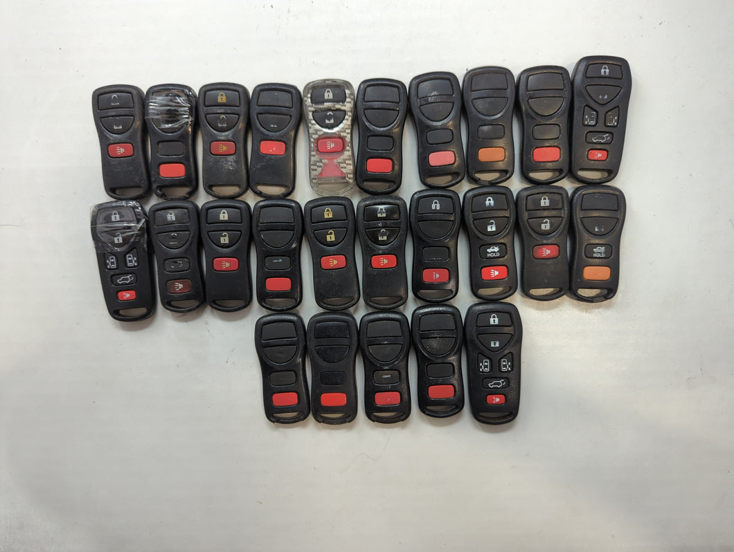 Lot of 25 Nissan Keyless Entry Remote Fob
