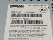 2013-2014 Nissan Sentra Radio AM FM Cd Player Receiver Replacement P/N:28185-3RA2D 28185-3RA2A Fits 2013 2014 OEM Used Auto Parts