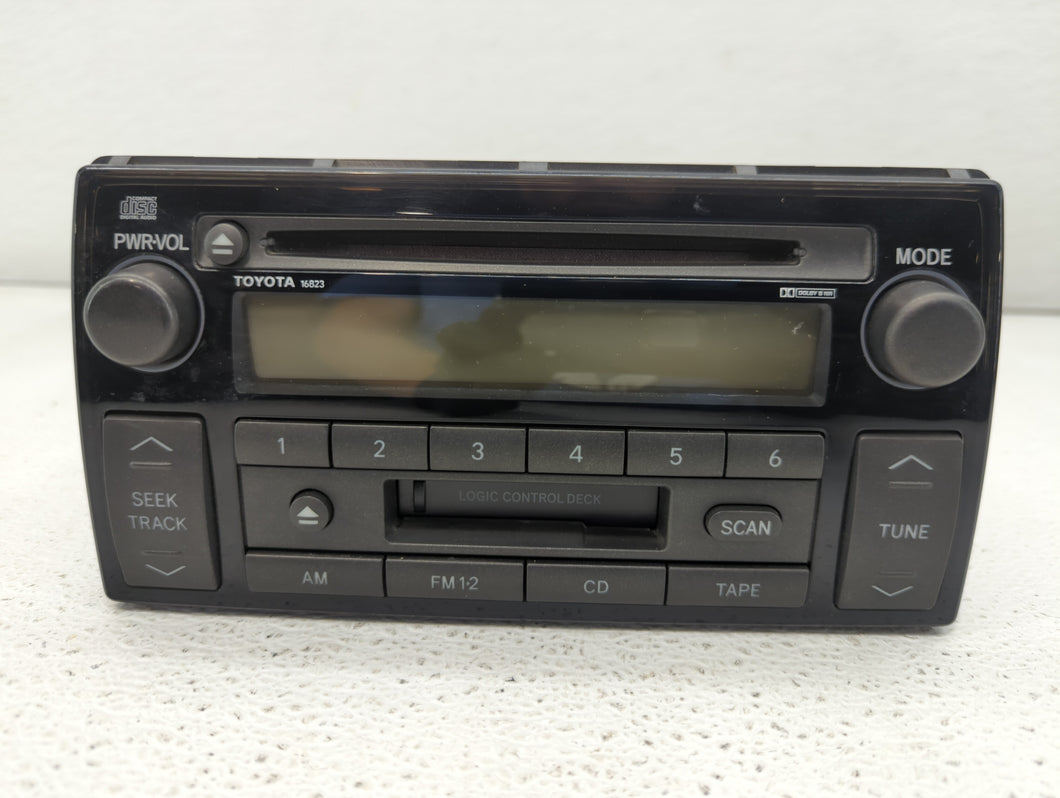 2002-2004 Toyota Camry Radio AM FM Cd Player Receiver Replacement P/N:86120-AA040 Fits 2002 2003 2004 OEM Used Auto Parts