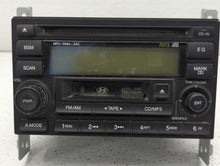 2005-2006 Hyundai Tucson Radio AM FM Cd Player Receiver Replacement P/N:96180-2E101 Fits 2005 2006 OEM Used Auto Parts