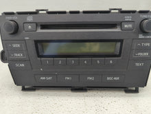 2010-2011 Toyota Prius Radio AM FM Cd Player Receiver Replacement P/N:86120-47290 Fits 2010 2011 OEM Used Auto Parts