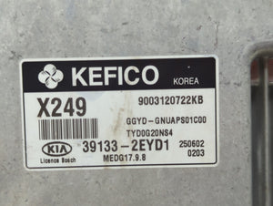 2016 Kia Forte PCM Engine Computer ECU ECM PCU OEM P/N:39133-2EYD1 39133-2EYB7 Fits OEM Used Auto Parts