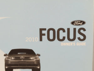 2010 Ford Focus Owners Manual Book Guide OEM Used Auto Parts