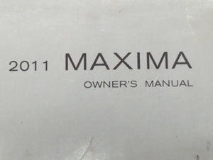 2011 Nissan Maxima Owners Manual Book Guide OEM Used Auto Parts