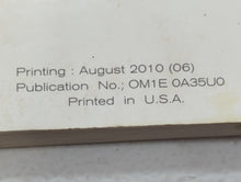 2011 Nissan Maxima Owners Manual Book Guide OEM Used Auto Parts