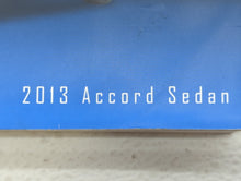 2013 Honda Accord Owners Manual Book Guide OEM Used Auto Parts