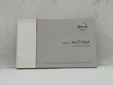 2012 Nissan Altima Owners Manual Book Guide OEM Used Auto Parts