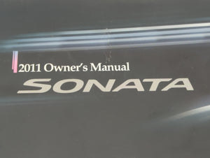 2011 Hyundai Sonata Owners Manual Book Guide OEM Used Auto Parts