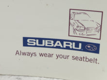 2004 Subaru Forester Owners Manual Book Guide OEM Used Auto Parts