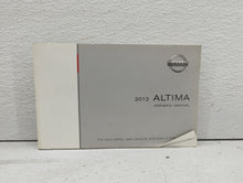 2012 Nissan Altima Owners Manual Book Guide OEM Used Auto Parts