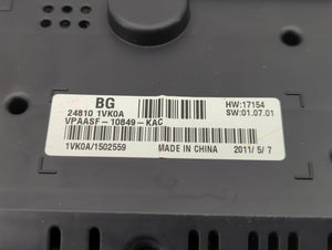 2011-2012 Nissan Rogue Instrument Cluster Speedometer Gauges P/N:24810 1VX0A 24810-1VX5A Fits 2011 2012 OEM Used Auto Parts