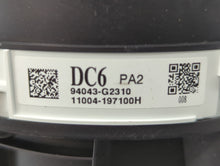 2019 Hyundai Ioniq Instrument Cluster Speedometer Gauges P/N:94043-G2310 Fits OEM Used Auto Parts
