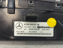 2015 Mercedes-Benz C300 Climate Control Module Temperature AC/Heater Replacement P/N:A2C91725100 A 205 905 81 05 Fits OEM Used Auto Parts