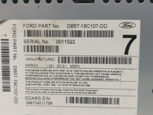 2013 Ford Explorer Radio AM FM Cd Player Receiver Replacement P/N:DB5T-19C107-DE DB5T-19C107-DD Fits OEM Used Auto Parts