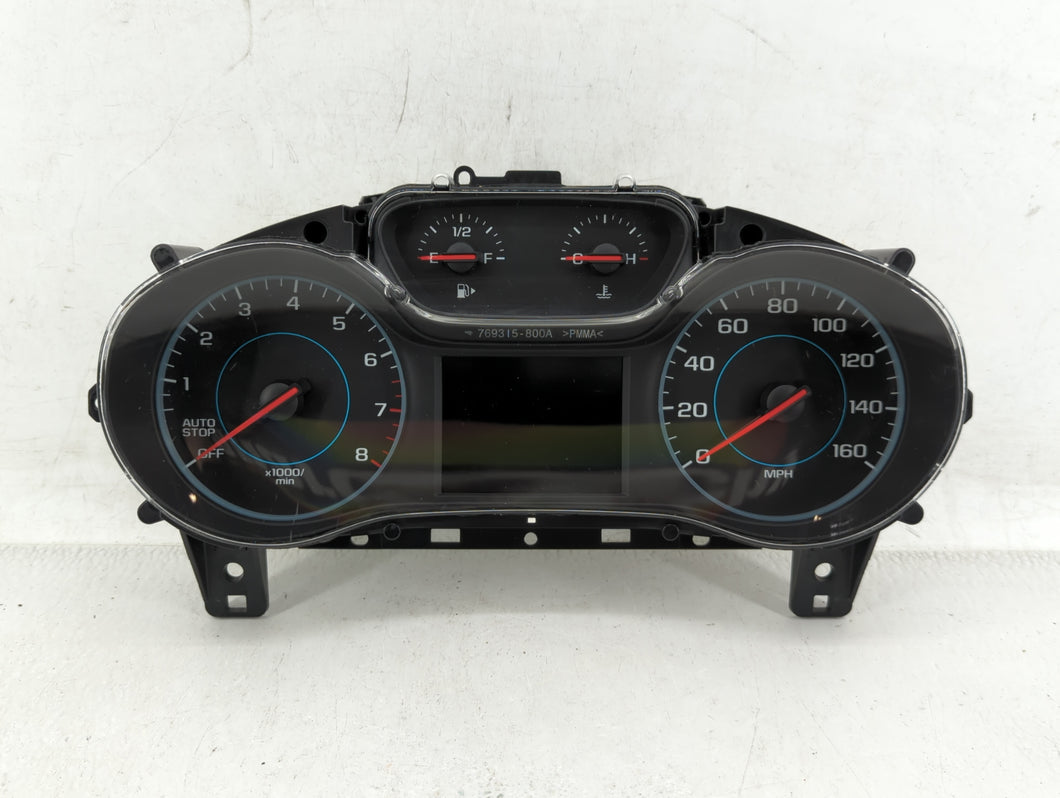 2017-2018 Chevrolet Cruze Instrument Cluster Speedometer Gauges P/N:39084636 Fits 2017 2018 OEM Used Auto Parts