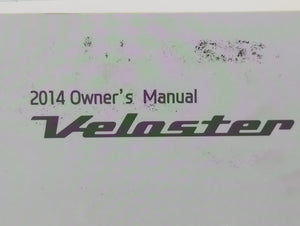 2014 Hyundai Veloster Owners Manual Book Guide OEM Used Auto Parts