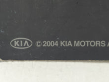 2004 Kia Spectra Owners Manual Book Guide OEM Used Auto Parts