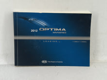 2012 Kia Optima Owners Manual Book Guide OEM Used Auto Parts