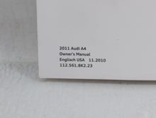 2011 Audi A4 Owners Manual Book Guide OEM Used Auto Parts