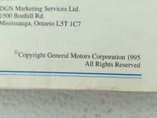 1996 Oldsmobile Aurora Owners Manual Book Guide OEM Used Auto Parts